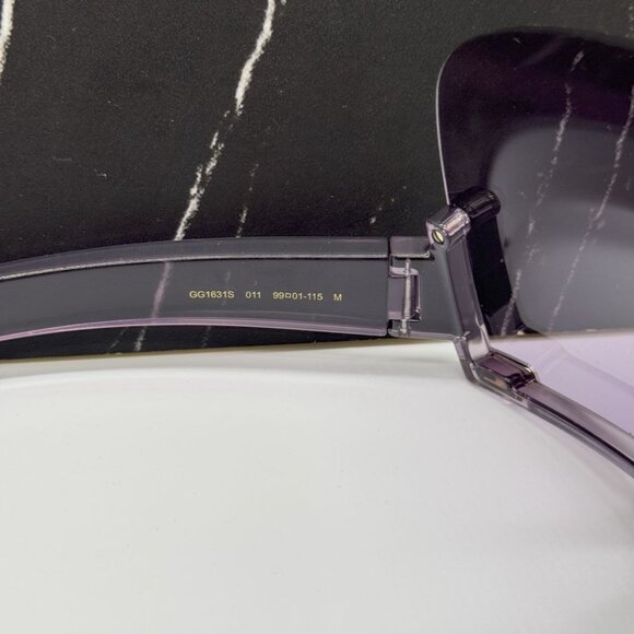 NEW GG1631S 011 GUCCI VIOLET MASK WOMEN GUCCI SUNGLASSES - Picture 12 of 13